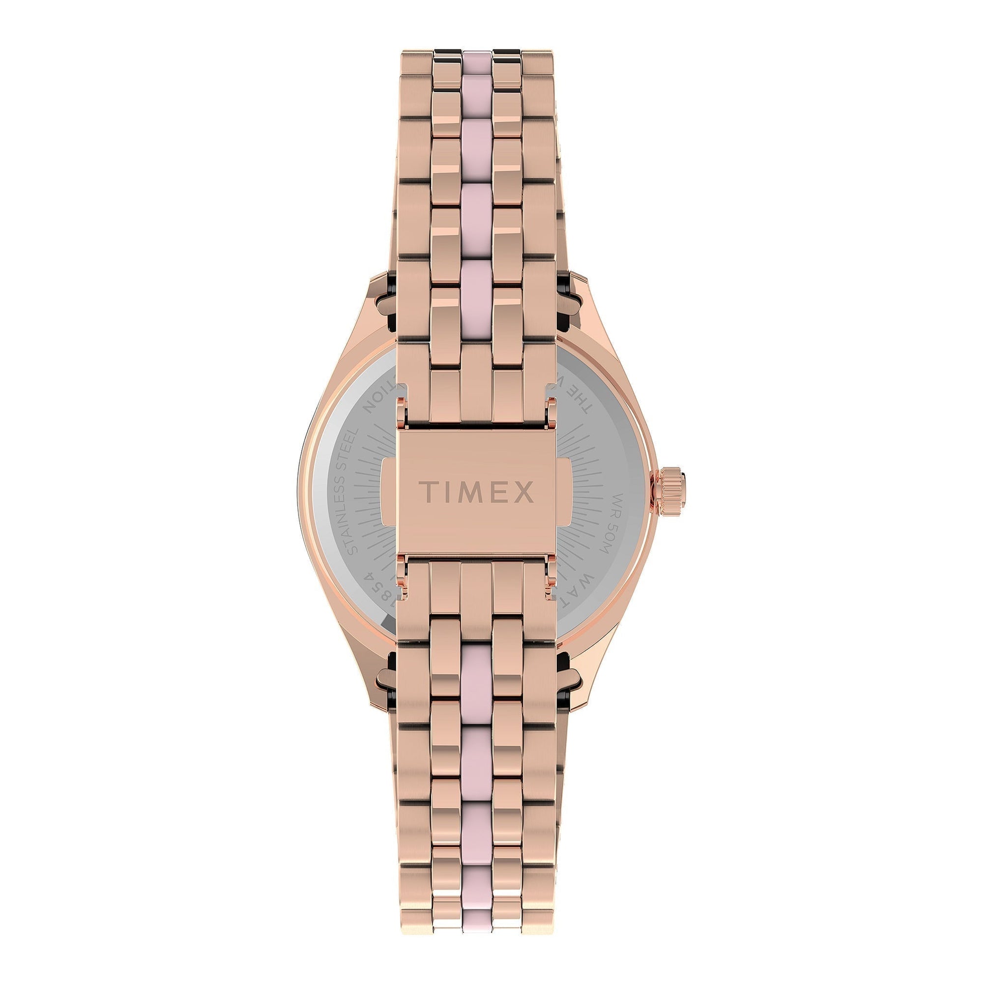 TIMEX Women's Watch with Rose Gold Stainless Steel Case and Rose Gold Stainless Steel Band-2