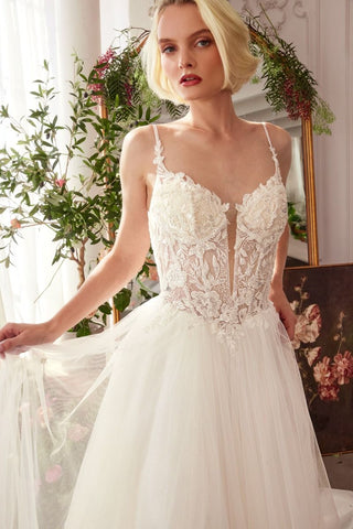 Lace & Tulle Bridal Ball Gown-2