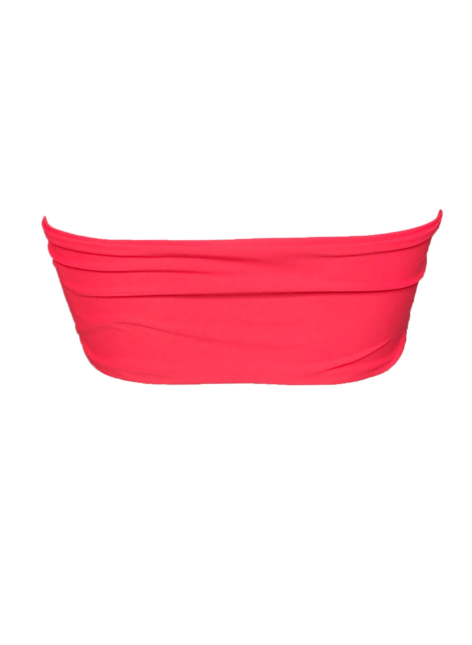 Zoey Bandeau Top - Coral-4