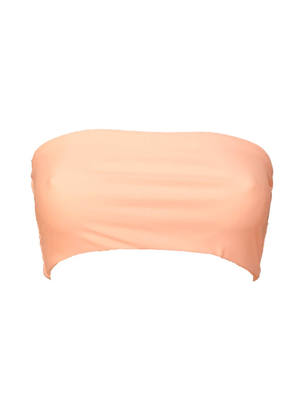 Zoey Bandeau Top - Peach-1